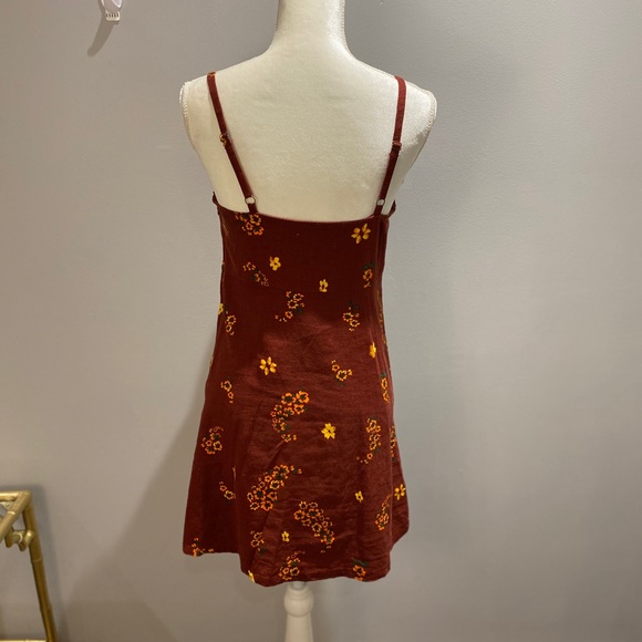 Urban Outfitters Ester Linen Tie Front Mini Dress - Picture 5 of 6